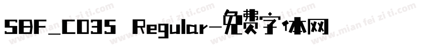 SBF_C035 Regular字体转换